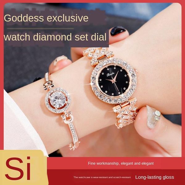 

wristwatches diamond students fashion watches korean version of waterproof simple temperament trend small dial strip section watch women, Slivery;brown