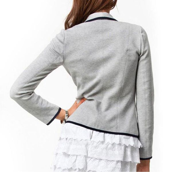 

women's suits & blazers women blazer long sleeves lapel short coat jacket outwear ie998, White;black