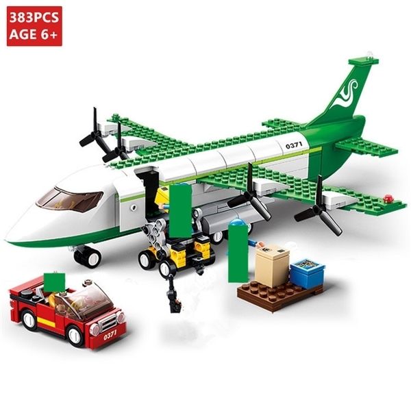 

city airplane air bus plane building blocks sets kits aircraft planes aviation technic bricks educational brinquedos kids toys 1008
