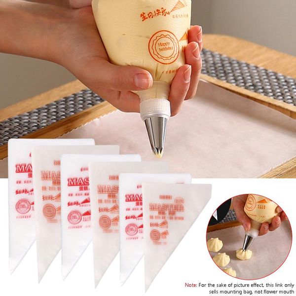 

100pcs disposable pastry bags cake decoration kitchen icing preparation cup piping tools for baking &
