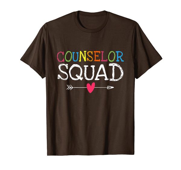 

counselor squad shirt funny teacher back to school gift t-shirt, White;black