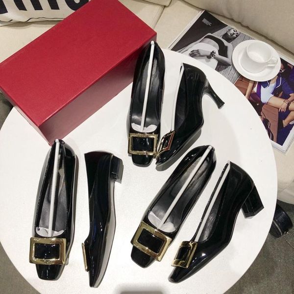 

pointed toe ladies shoes shallow luxury women designers fashion pumps high heels genuine leather dress wedding, Black