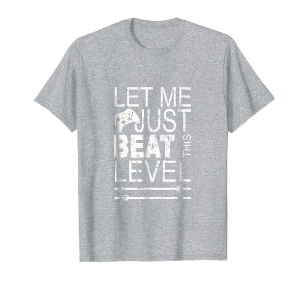 

video game controller gamer shirt let me beat this level, White;black
