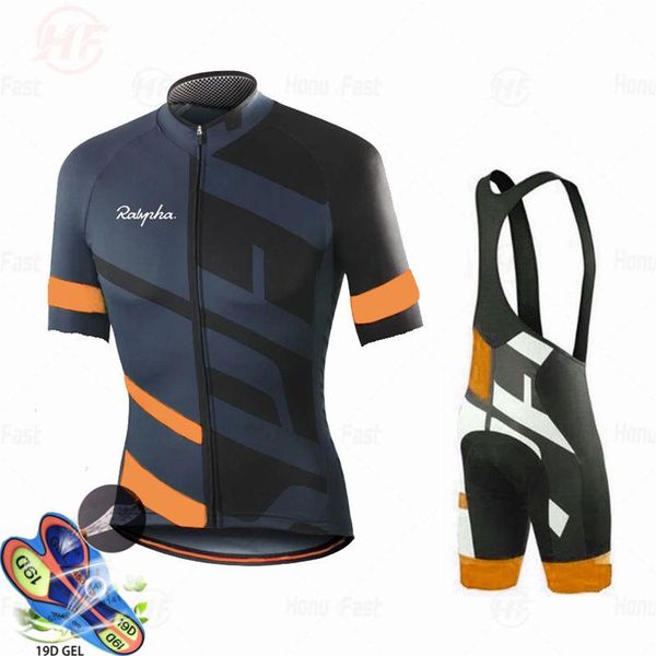 

racing sets raphaful pro team 2021 cycling clothes equipment / bike dry fast clothing men jersey set ropa ciclismo maillot, Black;blue