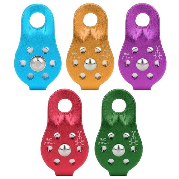 

cords, slings and webbing rock climbing pulley aluminum alloy mountaineering rescue aerial work downhill ball bearing