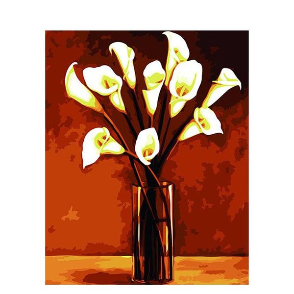 

paintings gatyztory paint by numbers for adults children diy handpainted oil painting flowers picture home decoration unique gift