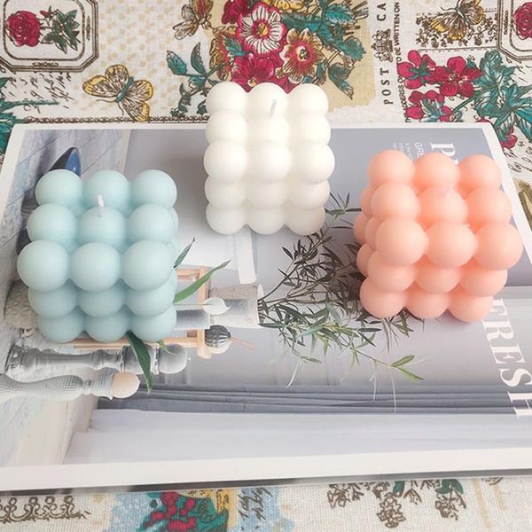 

candle geometric shape nordic style home decoration pography prop candles