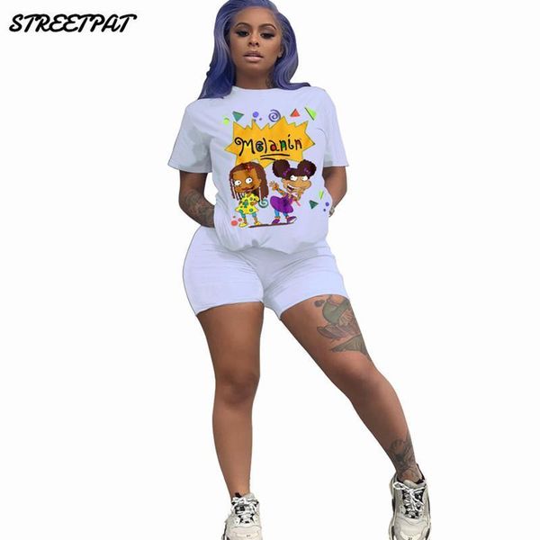 

fitness biker shorts tracksuit sweat women tracksuits suits 2 piece set cartoon birthday outfits lounge wear chandal mujer, Gray