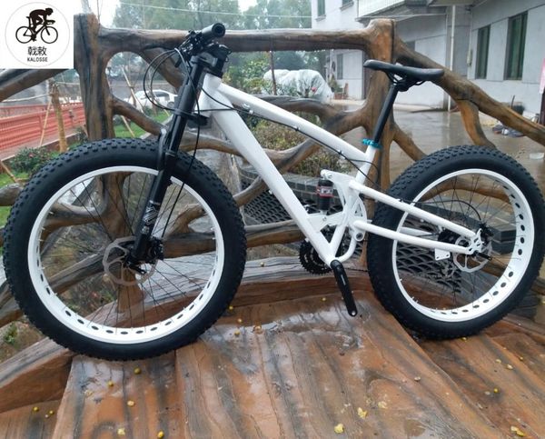 

kalosse full suspension m310 fat bike 26*4.0 inch snow bicycle mountain 24 speed 26er bikes