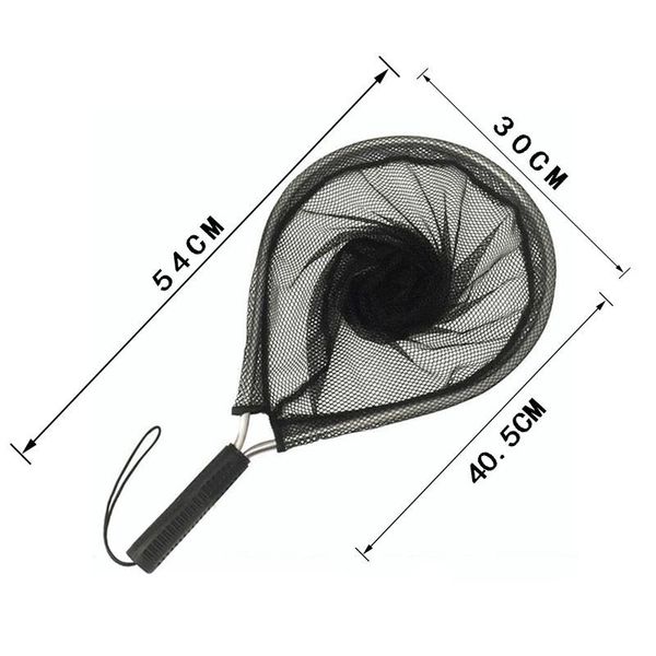 

aluminium alloy landing net fishing fish saver knotless mesh trout hand sm accessories