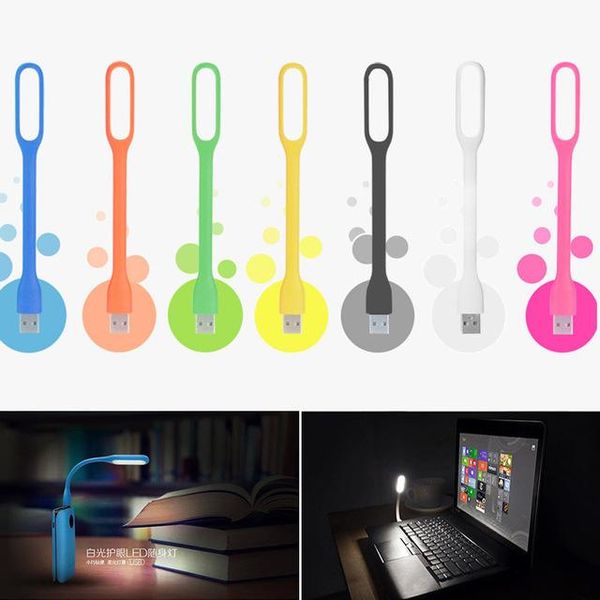 

book lights random color mini adjustable flexible usb led light lamp powerbank pc notebook perfect for night working reading
