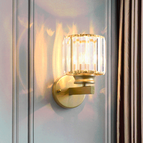 

wall lamp indoor interior room bedroom decor modern fancy sconces crystal lighting living bedside loft decoration led