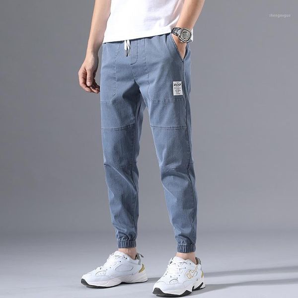 

casual harem pants men jogger loose trousers cotton linen spring mens 2021 summer streetwear clothes male men's, Black