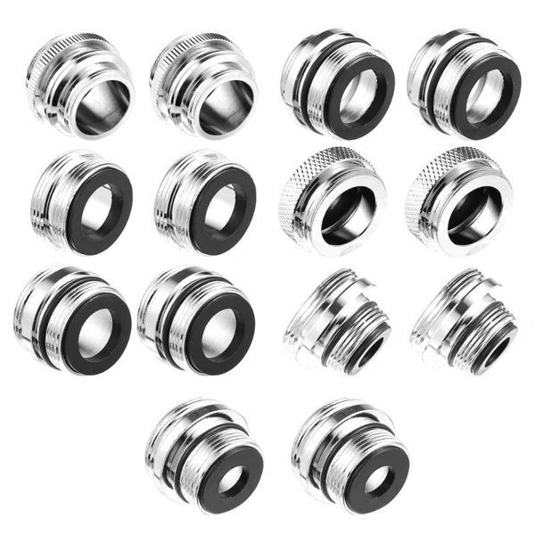 

sets/14 pcs adapter brass set to connect water filter other faucets, showers & accs