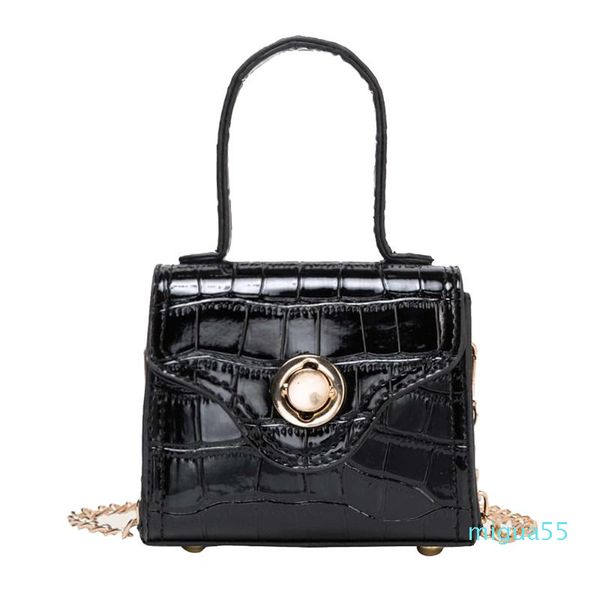 

shoulder bags fashionable versatile all-match mini messenger bag shiny crocodile leather handbag luxury design wallet women