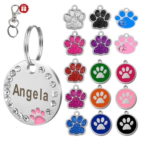

dog tag,id card lhuang 2021 id tag stainless steel name pendant custom engraved pet collar accessories personalized cat puppy