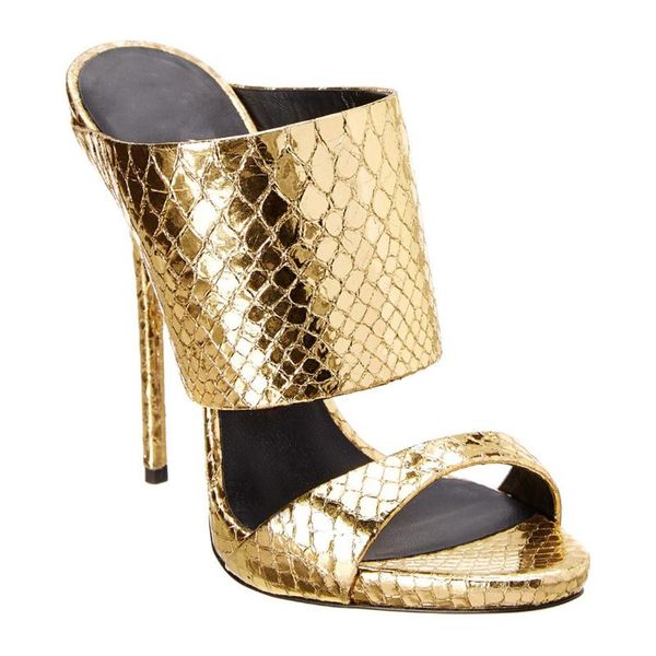 

dress shoes super high-heeled sandals large size golden fashion women's, Black