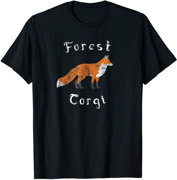 

forest corgi is a fox funny animal pun mothers day t-shirt size m-5xl, White;black