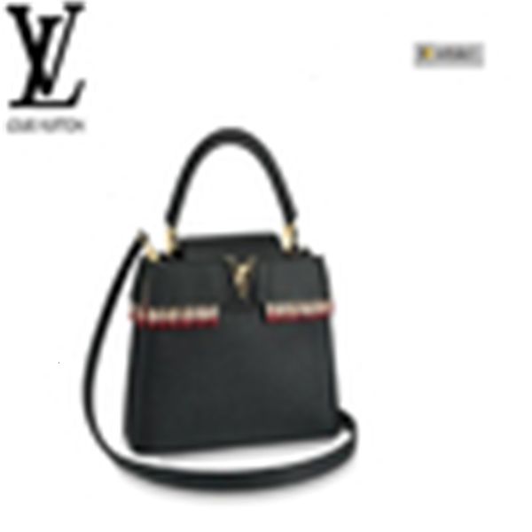 

bag brand designer clutches luxury po97 cross m54333 capucines totes pm women handbags bags iconic bags body handles shoulder evening, Red;black