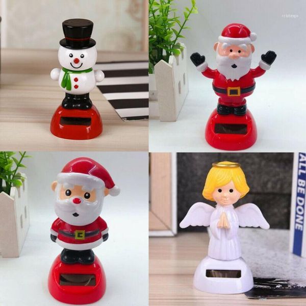 

christmas decorations super cute solar powered swinging dancing flip flap angel home car decor toy uk1