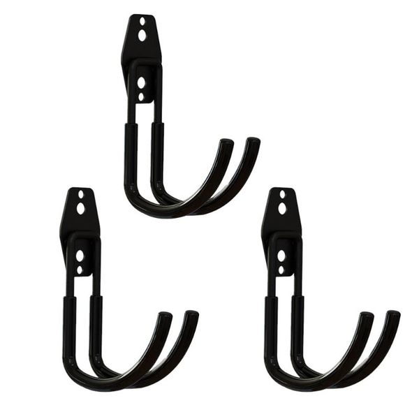 

3pcs garden hose holder hook wall mounted hanger garage storage hooks & rails