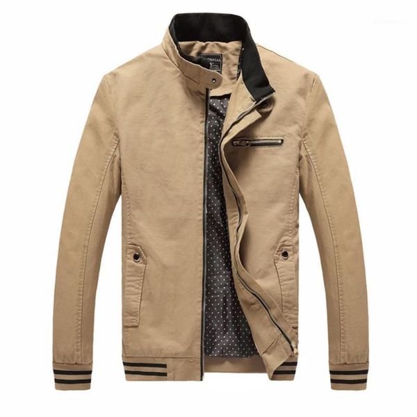 

men's jackets spring autumn men jacket casual fashion male wash 100% pure cotton brand-clothing man coats, Black;brown