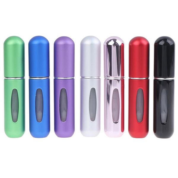 

storage bottles & jars mini aluminum refillable perfume spray empty 5ml portable cosmetic containers atomizer for traveler women gifts