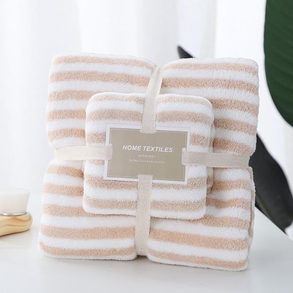 

towel coral fleece bath set, soft water-absorbent non-linting towel, set