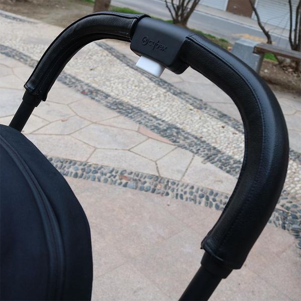 

leather handle cover for cybex eezy s twist (+) 2 / stroller pram sleeve protective cases accessories parts &