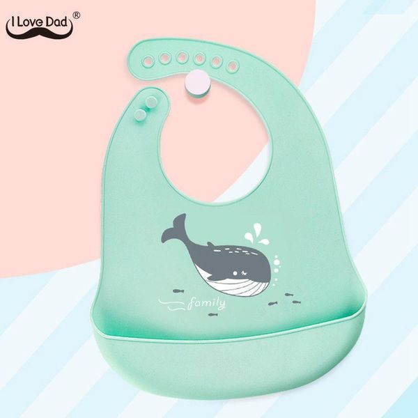 

bibs & burp cloths soft silicone baby cute cartoon printed waterproof kids girl boy adjustable children toddler apron feeding stuff