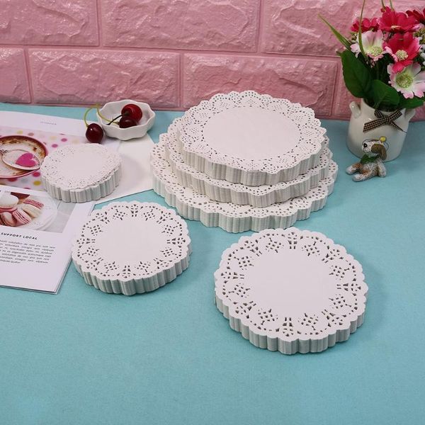 

mats & pads 200pcs round lace paper coasters placemats wedding events party table gift