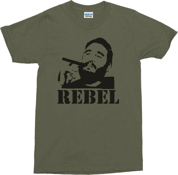 

fidel castro t-shirt - , cuba "rebel",various colour t shirts, White;black