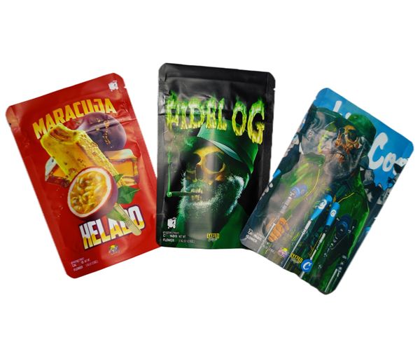 

joke's up helado matte stand up' pouch backpack boyz bag 3.5g dry flower mylar edibles gummies packaging child proof zipper doypac