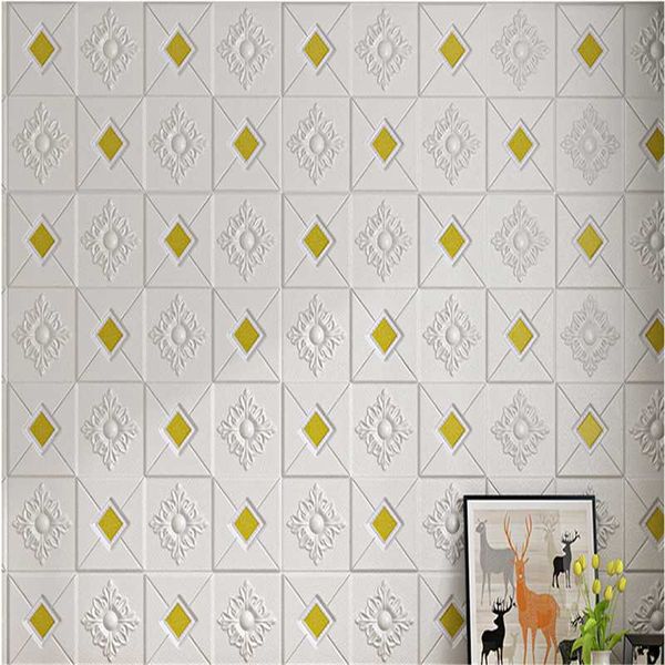 

wallpapers ceiling decoration self-adhesive 3d wall stickers living room bedroom tv background foam wallpaper