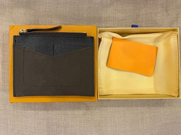 

designers card holder classic short wallet with box famous genuine leather square wallets leather purse money bag 2 colors 62257, Red;black