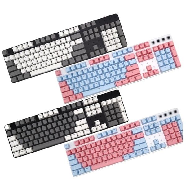 

mouse pads & wrist rests 1set double s oem profile pbt 104 keycaps backlit for outemu gateron kailh mechanical cherry mx switch