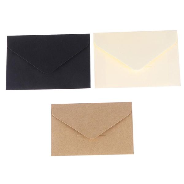

gift wrap 20pcs classical white black kraft blank mini paper window envelopes wedding invitation envelope