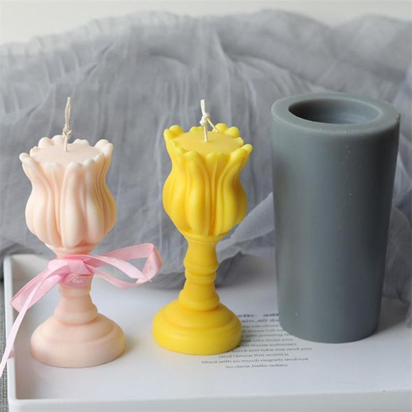 

craft tools hand held night lamp shape candle mold party decor candles silica molds simple fragrant mould wax making
