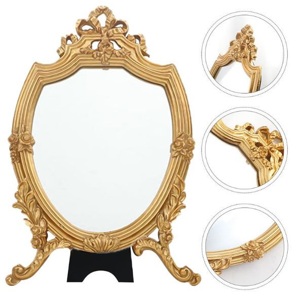 

mirrors 1pc delicate durable make-up mirror tablemakeup cosmetic tool golden