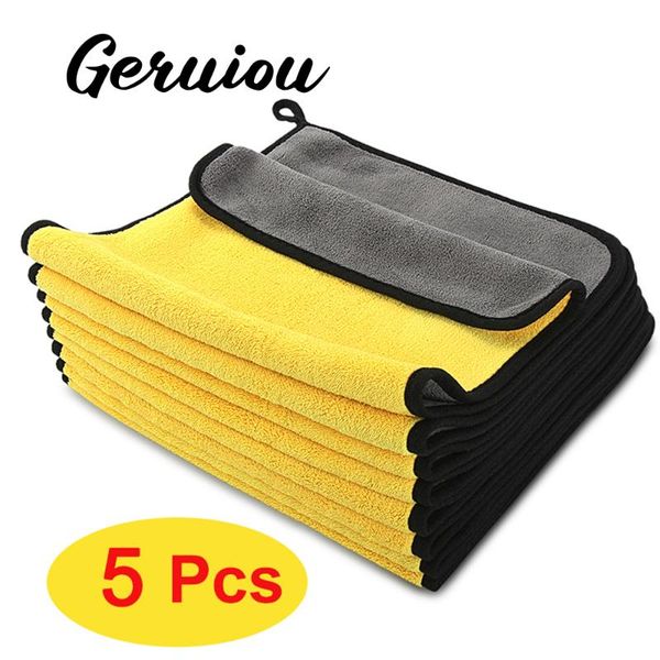 

5pcs auto detailing car cleaning towel drying cloth wash multifunctional sponge