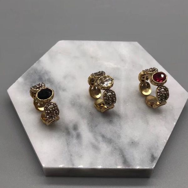

[do not fade ]g ring brass open ring medieval 2021 new style luxurys designers jewelry, Golden;silver