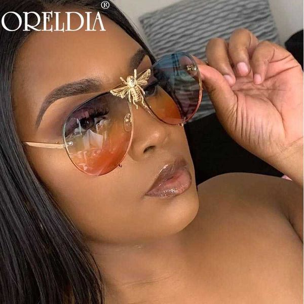 

sun glasses retro round glasses women 2021 brand designer bees mirror gradient glasses ray female oculos de sol, White;black