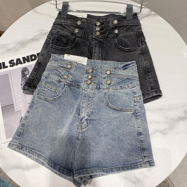 

women's shorts deat biker female style cross waist deep denim color shorts high solid spring summer 11b708 1bnl, White;black