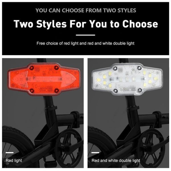 

bike lights bicycle safety tail light turn signal red and white warning ubs charging gravity sensor riding equipment