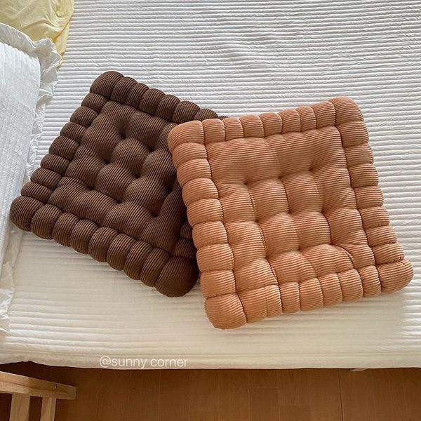 

cushion/decorative pillow creative soft biscuit shape cushion classical chair car seat pad decorative cookie tatami back sofa home