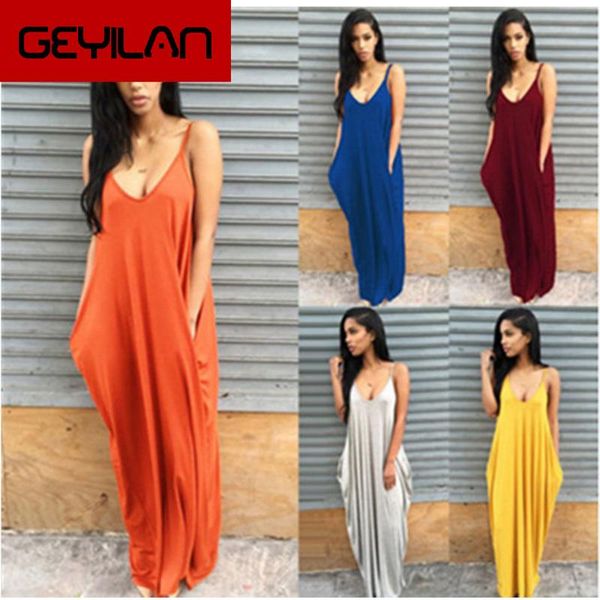 

woman dress women's casual suspender pocket long sondr summer plus size suspenders women dresses, Black;gray