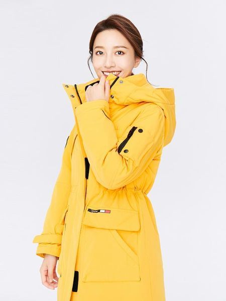 

women's down & parkas mid-length korean warm winter jacket hooded tooling female coat woman chamarras de mujer zjt401, Black