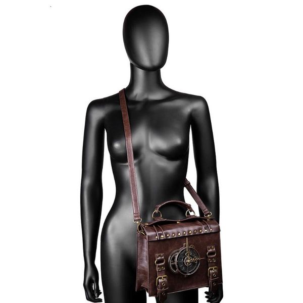 

evening bags exquisite medieval steampunk retro women pu leather shoulder crossbody messenger bag casual ladies small purse handbags