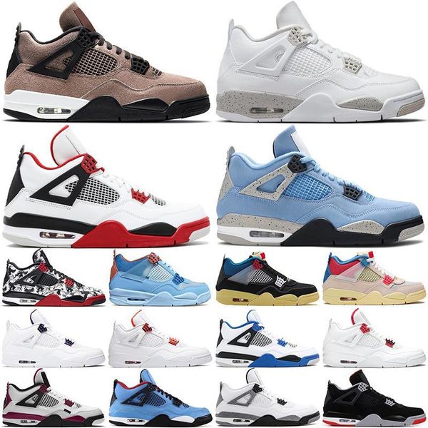 

red 4 cement women men fire shoes ice blue metallic royal 36~46 4s union sail varsity pack trainers university guava jumpman basketball goku