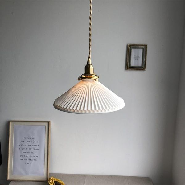 

wall lamps e27 retro ceramic chandelier chinese restaurant bedside hallway entrance bar table lamp nordic brass